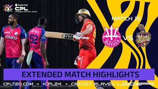 Extended Highlights  Barbados Royals vs Trinbago Knight Riders  CPL 2024 [upl. by Wasson]