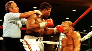 Ray Mercer vs Tommy Morrison  The most brutal knockout in boxing history HD Highlights Motivation [upl. by Hueston149]