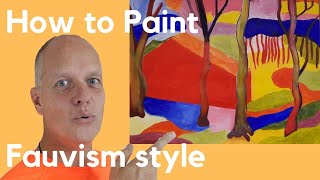 Paint like André Derain Fauvism art landscape – Fauvism characteristics [upl. by Peursem]