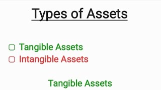 Types of Assets Tangible amp Intangible in UrduHindi [upl. by Finkelstein]