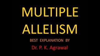 Easy way to learn Multiple Alleles NEET 2018 [upl. by Ailee]