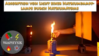 Diskrete Energieniveaus in Atomen  Absorption von Licht einer Natriumdampflampe [upl. by Ardnuasal697]