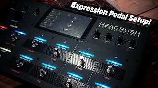 How to setup an Expression Pedal with the HeadRush Looperboard  Tutorial [upl. by Welbie]