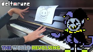 Deltarune  THE WORLD REVOLVING Jevils Theme in piano [upl. by Iek]