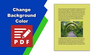 How to change the background color on a pdf document in PDFXChange Editor [upl. by Eremahs]