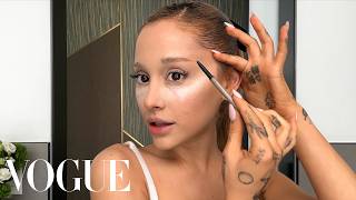 Ariana Grandes Skin Care Routine amp Guide to a ‘60s Cat Eye  Beauty Secrets  Vogue [upl. by Whittemore]