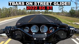 First person view of Tbars on 2022 Street Glide ST [upl. by Delcina47]