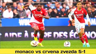 monaco vs crvena zvezda 51 ⚽ football monaco sports footballnews sportsnews [upl. by Fachanan]