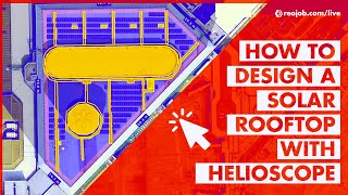 Helioscope Tutorial On How To Design A Professional Solar Rooftop  Try Our Online Training Course [upl. by Eyllek289]