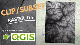 How to ClipSubset Raster File in QGIS [upl. by Oluas]