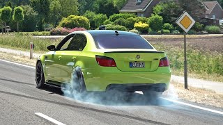 Modified BMW M Cars Accelerating M5 V10 Eisenmann M4 CSL 919HP Single Turbo M4 E30 M50 Turbo XM [upl. by Xonel]