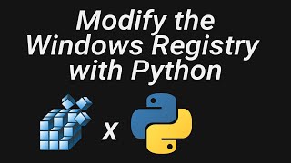 Updating the windows registry with python Modify path variable in windows with python [upl. by Ariik]