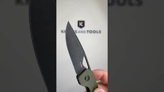 Kizer Vanguard Mini Militaw V3634SA5 Liner Lock Blackwashed Nitro V Green G10 Black G10 Inlay [upl. by Nairolf]