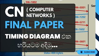 CN Final Paper  Timing Diagram එක හරියටම අදිමු [upl. by Asillim71]