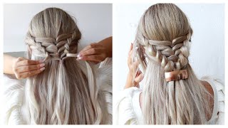 DIY Double Pull Through Braid Tutorial [upl. by Zebulon]