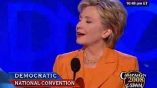 Sen Hillary Clinton DNY addresses the DNC [upl. by Noimad]