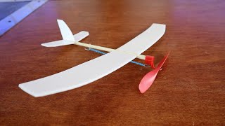 How To Make Awesome Rubber Band Plane From Styrofoam Plate [upl. by Seerdi]