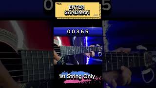 1 String Enter Sandman Guitar Tabs [upl. by Bleier]