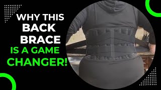 Review amp Demo of Modvel Back Brace for Lower Back [upl. by Etnuhs794]