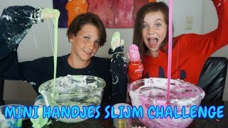 MINI HANDJES SLIJM CHALLENGE met TOBIAS  Bibi [upl. by Hayifas235]