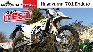 Husqvarna 701 Enduro  TEST deutsch [upl. by Bocock44]