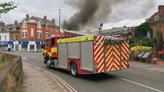 Bin lorry on fire and exploding in Weybridge  Big Explosion at 6 mins 25 😯 [upl. by Hessler]