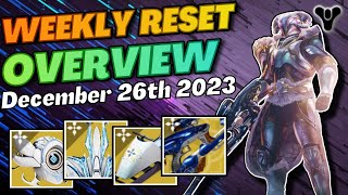 Last Week Of The Dawning Double Crucible Rewards and Much More Destiny 2 Weekly Reset Overview [upl. by Pepin]