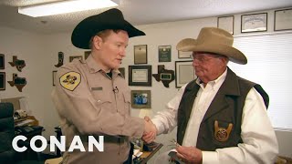 Conan Becomes A Texas Deputy Part 1  CONAN on TBS [upl. by Rochester]