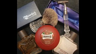 Waterford Crystal shave with Proraso Red [upl. by Ivanah]