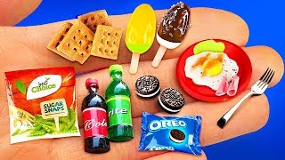 14 MINIATURE FOOD amp THINGS IDEAS TO DIY IN 5 MINUTE CRAFTS [upl. by Worrad387]