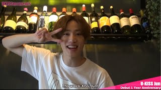 ENG SUB 150602 UKISS Juns Debut 1st Anniversary Message [upl. by Ydniw]