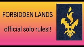 Forbidden Lands Official Solo Rules preview [upl. by Ellennod898]