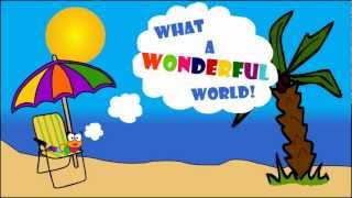 Louis Armstrong  What a wonderful world animation [upl. by Shafer415]