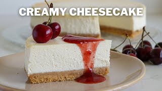 Classic Cheesecake Recipe  Light and Creamy Cheesecake [upl. by Ggerg]