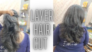 layer hair cut tutorialshow to layer cut [upl. by Libbi]