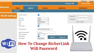 How To Change Webserfer RicherLink Wifi Password  How To Change SkyCom Wifi Password [upl. by Arrol]