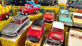 INCREDIBLE VINTAGE TOY COLLECTION  Corgi Toys Dinky Toys Spot On amp More [upl. by Asiole]