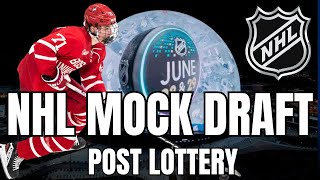 NHL Mock Draft  Post Draft Lottery  Daily Faceoff Live [upl. by Shuman]