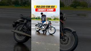 2024 BSA Gold Star 650 Exhaust Sound  BikeWale shorts bsagoldstar650 [upl. by Aineval649]