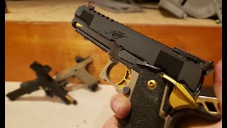 Tokyo Marui Hicapa Gold Match Guarder aluminum slide build [upl. by Yhpos]