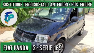 Sostituire tergicristalli Fiat Panda 2° serie 169 anteriori e posteriore con spazzole universali [upl. by Asial645]