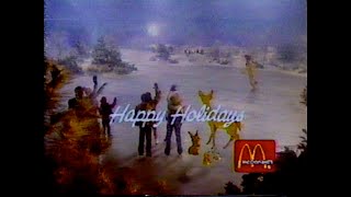 Magical McDonalds Ronald McDonald Skating Happy Holidays Commercial 1984 [upl. by Alduino]