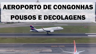 Pousos e Decolagens no Aeroporto de Congonhas [upl. by Yknip]