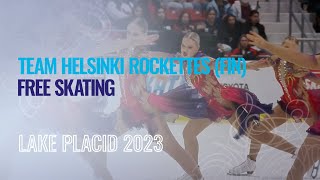 Team Helsinki Rockettes FIN  Free Skating  Lake Placid 2023  WorldSynchro [upl. by Elraet]