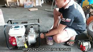 TESTING 2quot Coupled Gasoline Engine  Water Pump by WP20 2X2 [upl. by Ignatia]