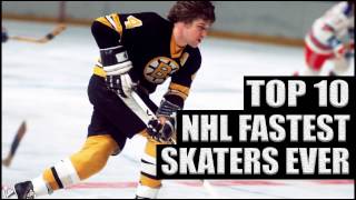 Top 10 NHL Fastest Skaters Ever [upl. by Kellby168]