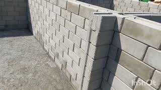 construction thru Interlock Bricks 6 inch and 8 Inch house [upl. by Meirrak596]