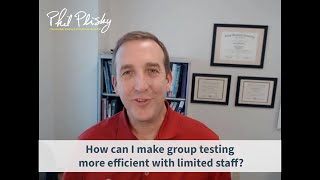 How can I make group testing more efficient with limited staff [upl. by Millburn]