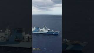 Multinational warships exercise together military navy short [upl. by Eissed]