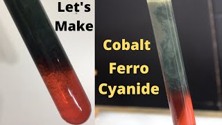 Making Cobalt Ferrocyanide a green cobalt compound [upl. by Millicent]